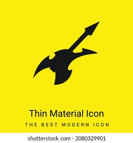 Resumen Forma Guitarra Eléctrica mínima material amarillo brillante icono
