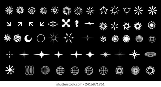 Abstract shape element graphic design