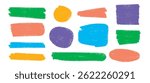 Abstract Shape Element set , Abstract contemporary trendy decoration stock, Hand drawn text boxes vector illustration