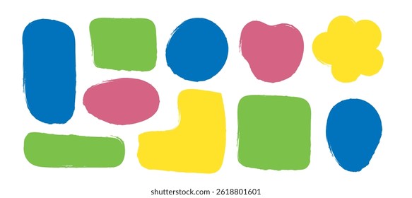 Abstract Shape Element set , Abstract contemporary trendy decoration sock, Hand drawn vector illustration