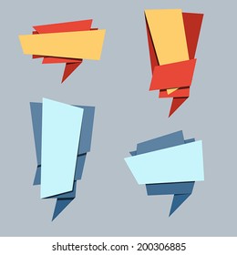 Abstract shape elements for info graphics 