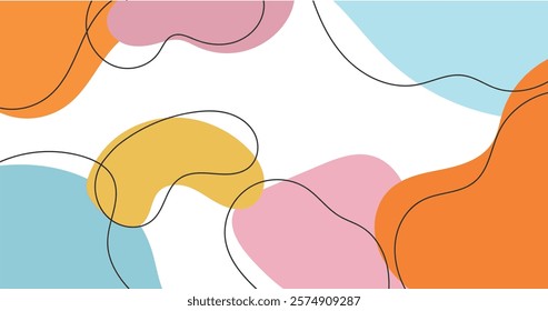 abstract shape flat colur background