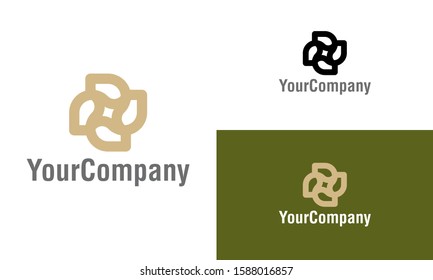 Abstract shape and floral logo icon design template elements. Simple minimalist template graphic illustration. Creative vector emblem, for icon or design concept.