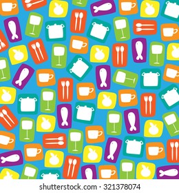 abstract shape of food and kitchenware