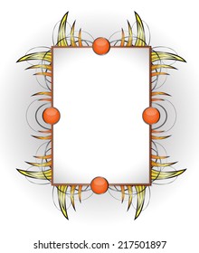 Abstract shape with frame.