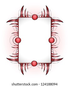 Abstract shape with frame.  Illustration 10 version