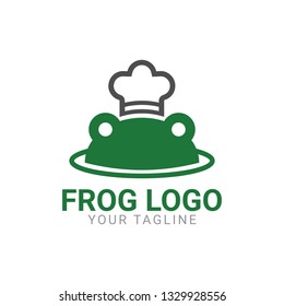 The abstract shape of a frog. Modern, simple and minimalist style for your brand