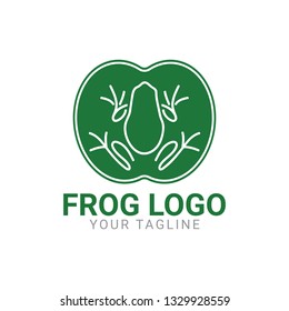 The abstract shape of a frog. Modern, simple and minimalist style for your brand
