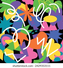 Abstract shape full color background