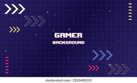Abstract shape game background design
