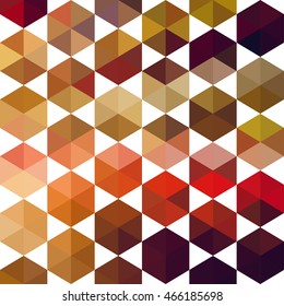 Abstract shape geometric background with hexagons and and triangles