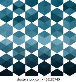 Abstract shape geometric background with hexagons and and triangles
