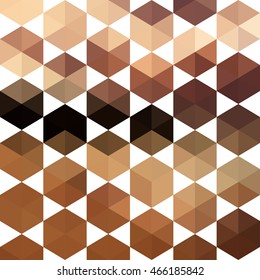 Abstract shape geometric background with hexagons and and triangles