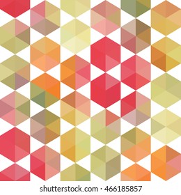 Abstract shape geometric background with hexagons and and triangles