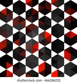 Abstract shape geometric background with hexagons
