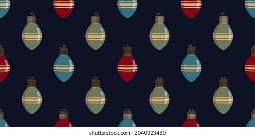 Abstract shape geometric motif basic pattern continuous flat background. Christmastime  ornament New Year Tree ornate decor. Modern fabric design shopping bag, wallpaper, wrapping all over print block