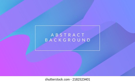 Forma abstracta. Fondo de degradado. Pantalla Futurista. Afiche mínimo ondulado. Fondo de escritorio de tecnología. Cubierta Violet Memphis. Hipster Page. Página de aterrizaje plano. Forma abstracta de Violet