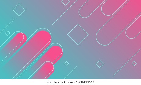 Abstract shape with gradient color, suitable for landing page, background, desktop wallpaper, presentation and etc.