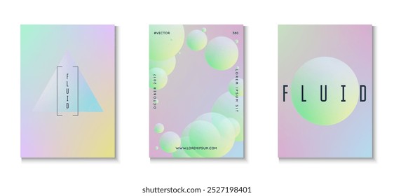 Abstract Shape. Gradient Poster. Cyberpunk Sphere Collection. Purple Triangle Set. Holographic Background. Hipster Placard. Multyplying Hologram Elements. Blue Abstract Shape