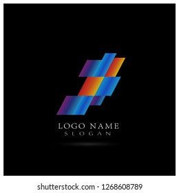 Abstract Shape Graphic Logo. Symbol & Icon Vector Template.