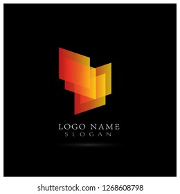 Abstract Shape Graphic Logo. Symbol & Icon Vector Template.