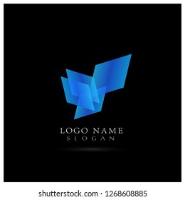 Abstract Shape Graphic Logo. Symbol & Icon Vector Template.
