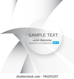 Abstract Shape gray color Background - Blank for text - Illustration