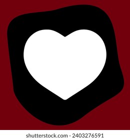 Abstract shape heart card. Templates for celebration, ads, branding, banner, cover, label, poster, sales