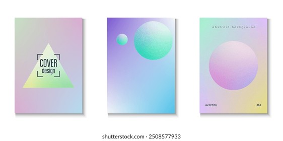 Abstract Shape. Hipster Banner. Purple Grainy Minimal Set. Multyplying Neon Illustration. Texture Gradient Design. Elegant Placard. Holographic Background. Violet Abstract Shape