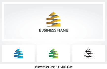 Abstract Shape Of A House Logo