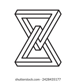 Abstract shape icon isolated on white background. Design element. Vector illustration.