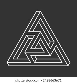 Abstract shape icon isolated on grey background. Design element. Vector illustration.