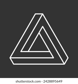 Abstract shape icon isolated on grey background. Design element. Vector illustration.
