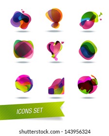 abstract shape icons