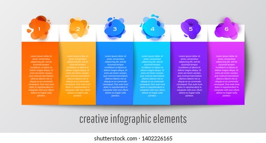 Abstract shape infographic banner for website, poster and web page.