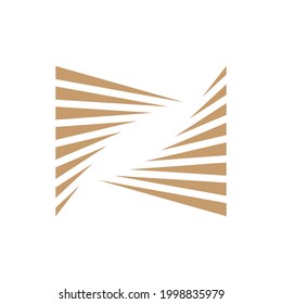 Forma abstracta de la marca de interiores y arquitectos