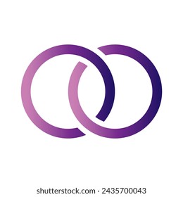 Abstract shape isolated on white background. Entangled design. Vector illustration.