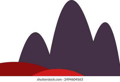 Vector de ilustración de paisaje de forma Abstractas