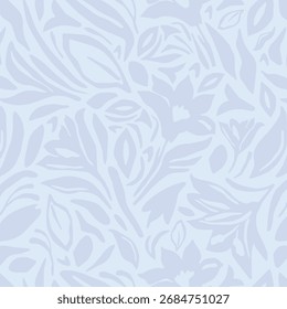 Abstrato forma folha e flor padrão orgânico sem costura. floral folhas padrão geométrico no fundo branco. folhas silhueta verão padrão moderno vetor estilo.
