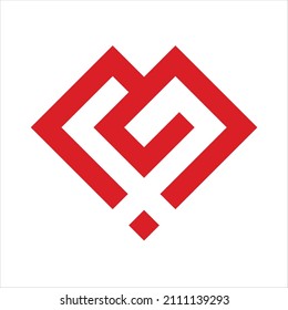 Abstract Shape Letter G Logo Design Vector Template