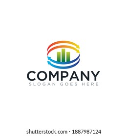 Abstract shape logo for company name
