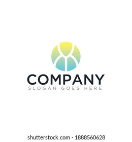 Logo de forma abstracta para el nombre de la compañía