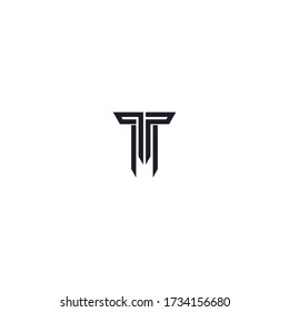 abstract shape logo design with minimalist style
