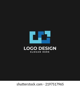 Abstract Shape Logo Design Vector Illustration