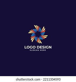 Abstract Shape Logo Design Vector Illustration