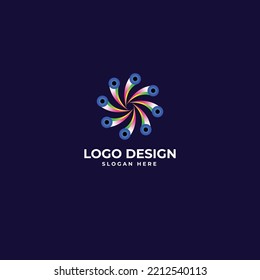 Abstract Shape Logo Design Vector Illustration