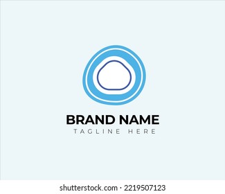Diseño del emblema del logotipo de forma abstracta diseño elegante estilo minimalista de ilustración vectorial. Símbolo de logotipo geométrico premium para la identidad corporativa.