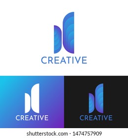 abstract shape logo vektor for creative company