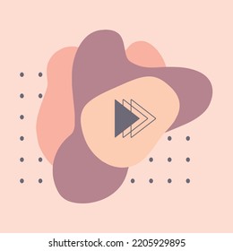 Abstract shape with magical dot card