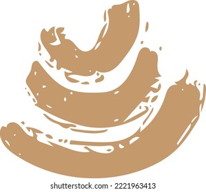 Abstract shape modern art design element for print and web background